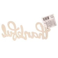 On the Surface™ Décoration Murale en Bois « Thankful »