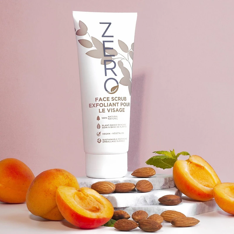 ZERO 100% Naturel Exfoliant Pour Le Visage À base de plantes et emballé de manière durable