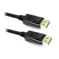 BlueDiamond Displayport 4K Cable - Ultra HD, DP 1.2 rated cable, Male to Male, 28AWG, RoHS Compliant, Black
