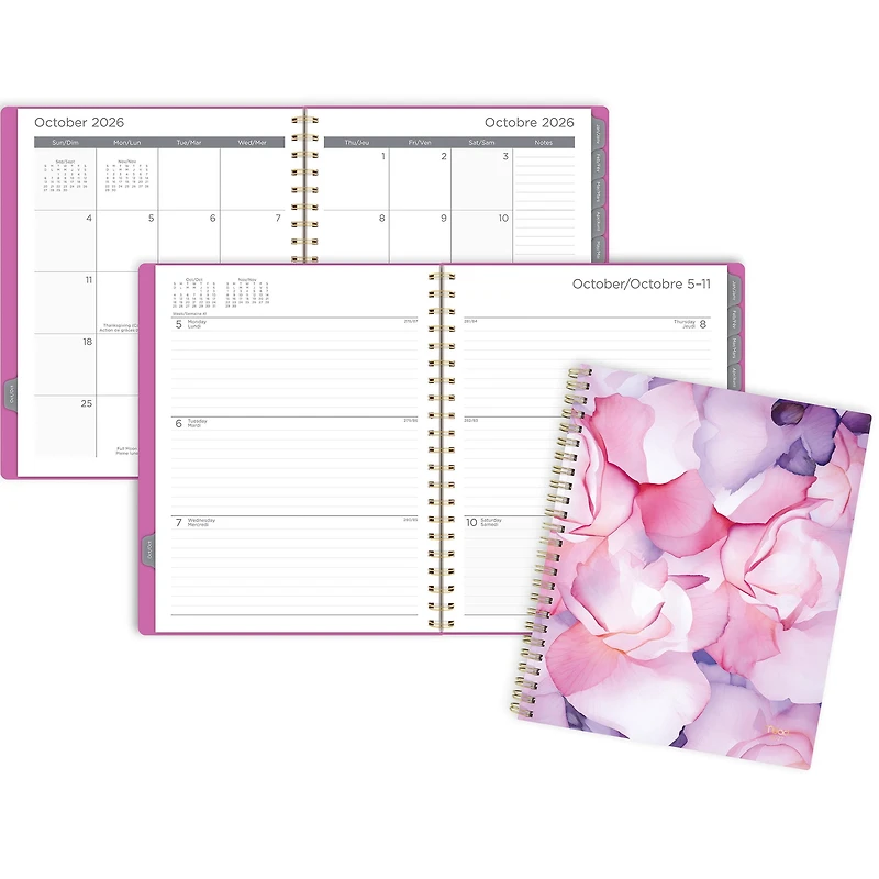 2027 Mead® Summer Blossom Large Weekly and Monthly Planner
