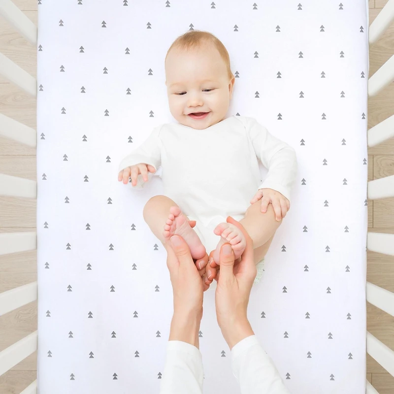 lot de 2 draps de lit de bébé, woodland