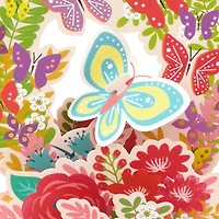 Carte en relief, Paper Wonder de Hallmark (Fleurs et papillons) pour la fête des Mères, le printemps, les fêtes, « Je pense à toi », félicitations, ou les autres occasions