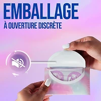 Always de Poche avec Serviettes FlexFoam, Taille 2, Flux Abondant, avec Ailes, Non Parfumées