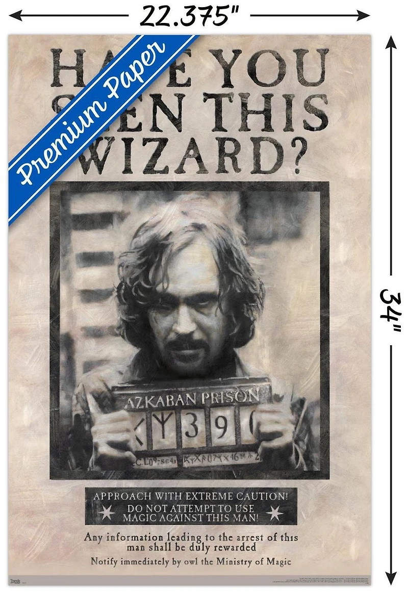 Le monde des sorciers: Harry Potter - Sirius Black Wanted Poster