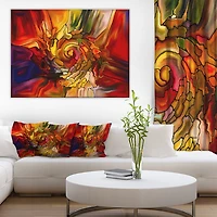 Impression sur toile « illusions de vitraux » Design Art