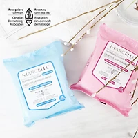 Marcelle Biodegradable and Recyclable Hydrating Cleansing Cloths, Hydrating solution for dry skin, 25 cloths