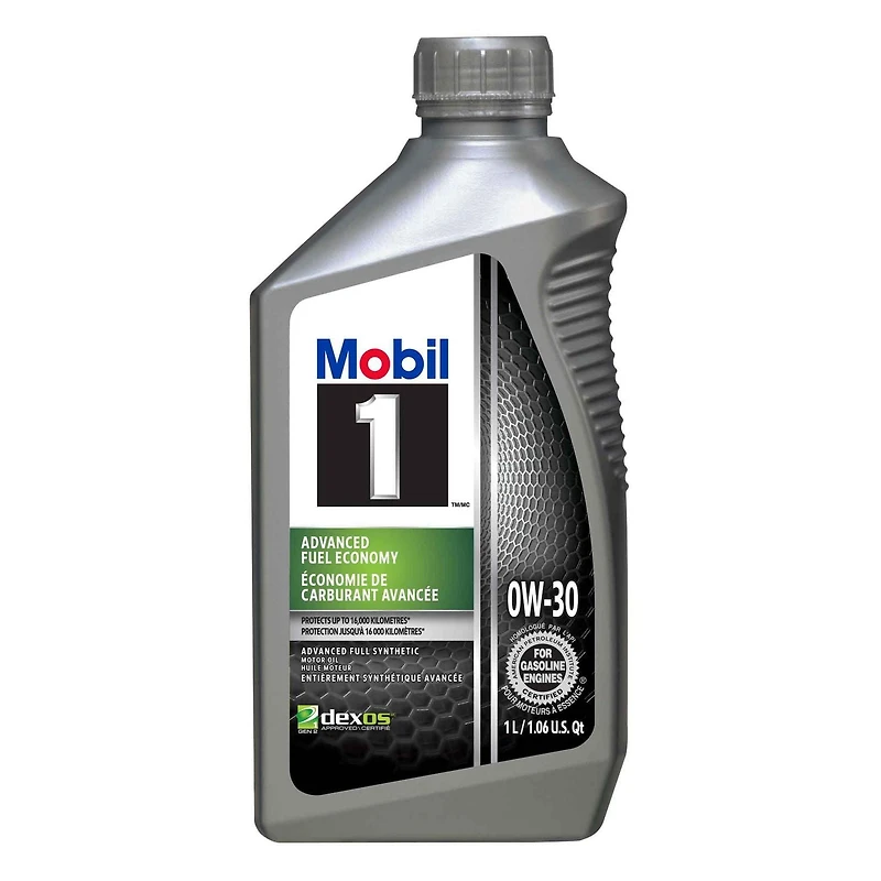Huile moteur entièrement synthétique Mobil 1™ Économie de carburant avancée 0W-30, 1 L