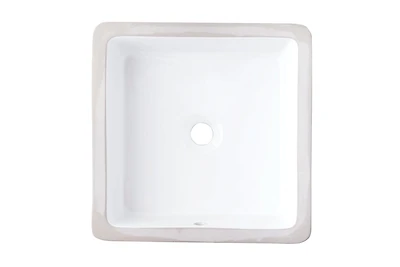 American Imaginations 16-in. W 16-in. D CUPC Certified Square Bathroom Undermount Sink In White Color AI-27746