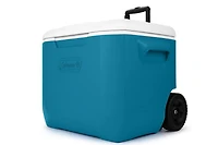 Coleman Chiller 60-Quart Cooler With Wheels, Ocean Blue