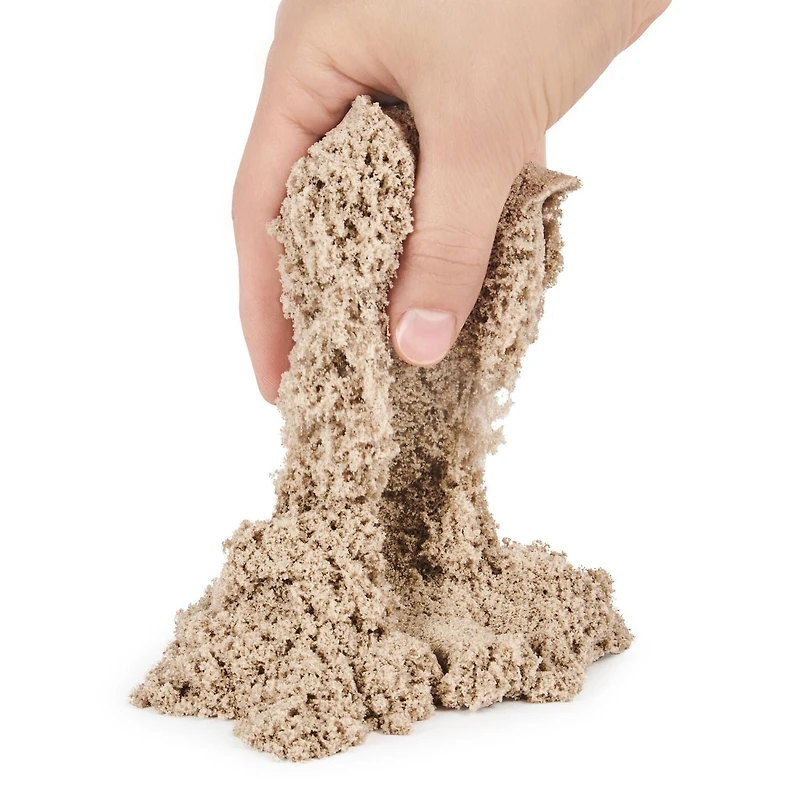 Kinetic Sand Scents, 227 g de sable Kinetic Sand brun clair, parfum Biscuit en folie, pour les enfants à partir de 3 ans