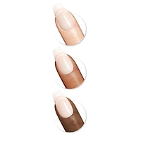 Sally Hansen - Salon Effects® Perfect Manicure™ coffin-shaped press-on nails - includes 24 premium fake nail, nail file, wooden stick, prep pad, adhesive tabs and nail glue, Premium ready to wear nail