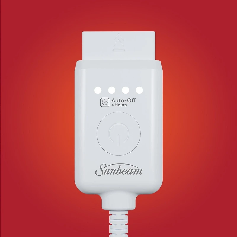 Sunbeam Throw Poseidon Blue Microplush, 4 Heat Settings, 4-Hour Auto Shut-Off, Electric Heated Blanket, 50” x 60”