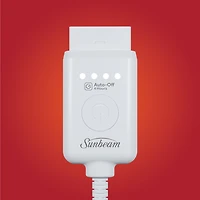 Sunbeam Throw Poseidon Blue Microplush, 4 Heat Settings, 4-Hour Auto Shut-Off, Electric Heated Blanket, 50” x 60”