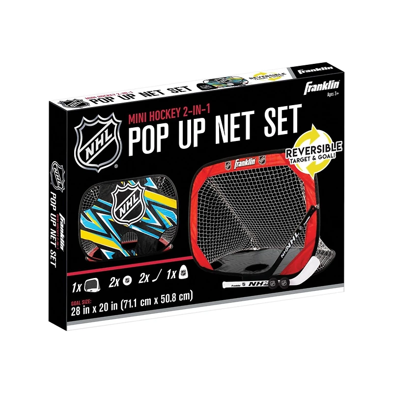 Ensemble cage et cible pour mini-hockey Franklin Sports Modèle #47037K2P2