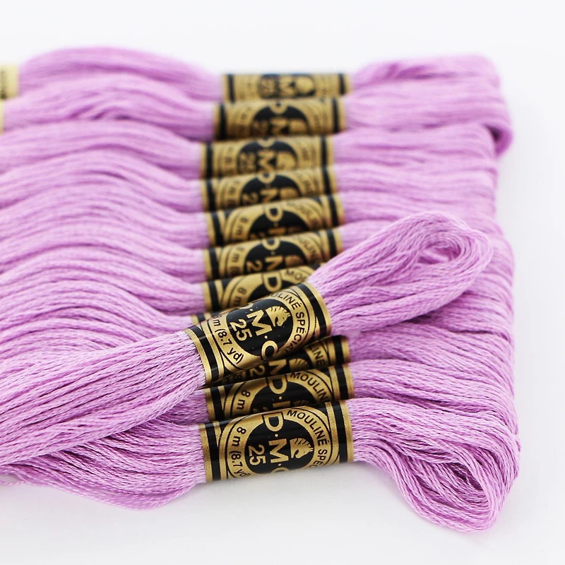 DMC 6-Strand Embroidery Floss 8m – Purple Cotton Thread, 6 Strand