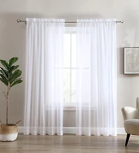 Panneau de fenêtre transparent, rideau