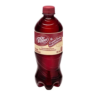 Boisson gazeuse Dr Pepper Zéro Sucre, 12 x 355 mL, canettes 591 mL
