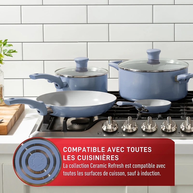 T-fal Ceramic Essential, 5 Qt Jumbo Cooker, TFAL CERAM 5QT JC