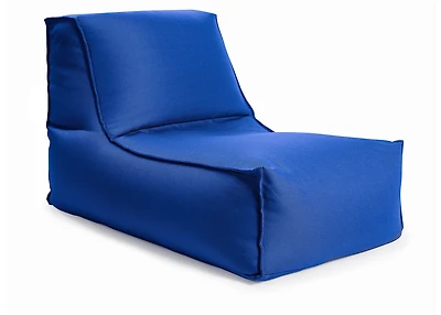Fauteuil poire Gouchee Home Alpine Bleu – Fauteuil d'intérieur/extérieur hydrofuge avec rembourrage en billes de polystyrène haute densité, siège moderne et léger pour la piscine ou le salon