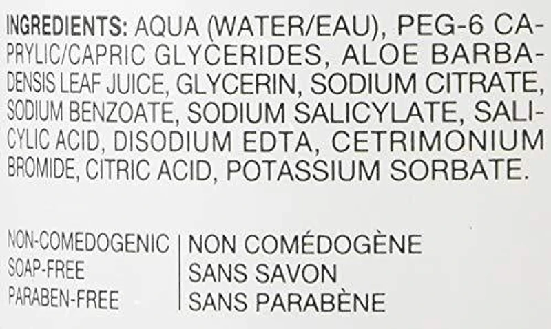 Marcelle Micellar Water with Aloe Vera Extract, 400ml, Normal Skin, 400 mL
