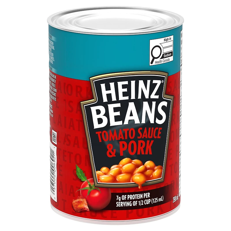 Fèves Originales Lard Et Sauce Tomate, 398 Ml HEINZ FEVES AU LARD 398ML 24