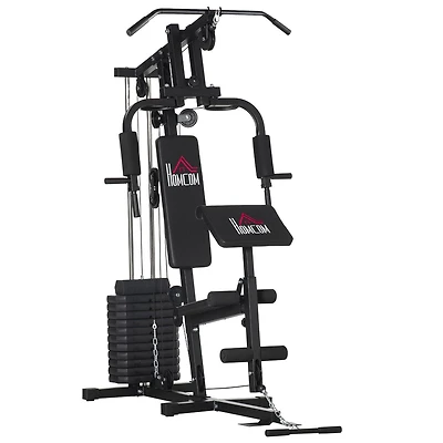 Soozier Équipement de gym à domicile entraînement multifonctionnel
