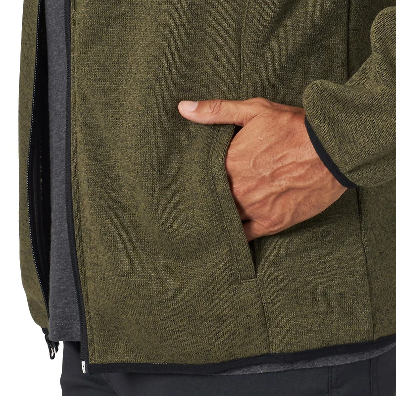 Wrangler Men's Outdoor Full Zip Fleece Sweater