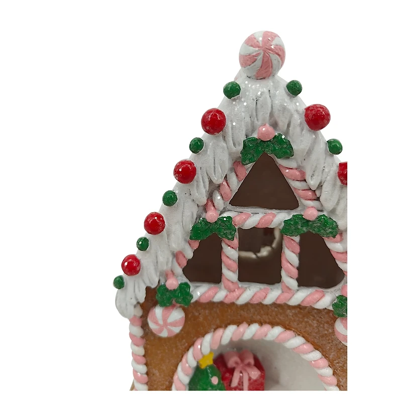 Holiday Time LED Resin Candy House