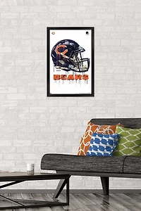 NFL Chicago Bears - Drip Helmet 20 Wall Poster
