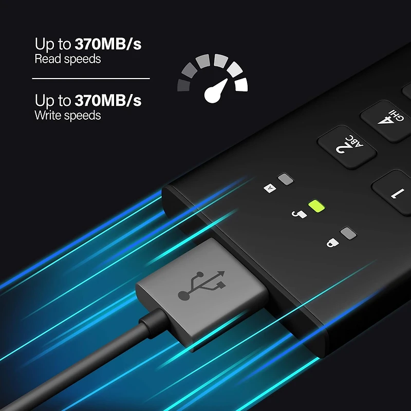 SSD externe chiffré Istorage diskAshur M2 256 bits 1 To