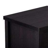 CorLiving Boston Modern Engineered Wood 6 Drawer Wide Adult Dresser with Interlocking Drawers, Black