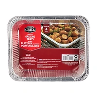 Expert Grill Large Foil Grilling Trays 4 Pack