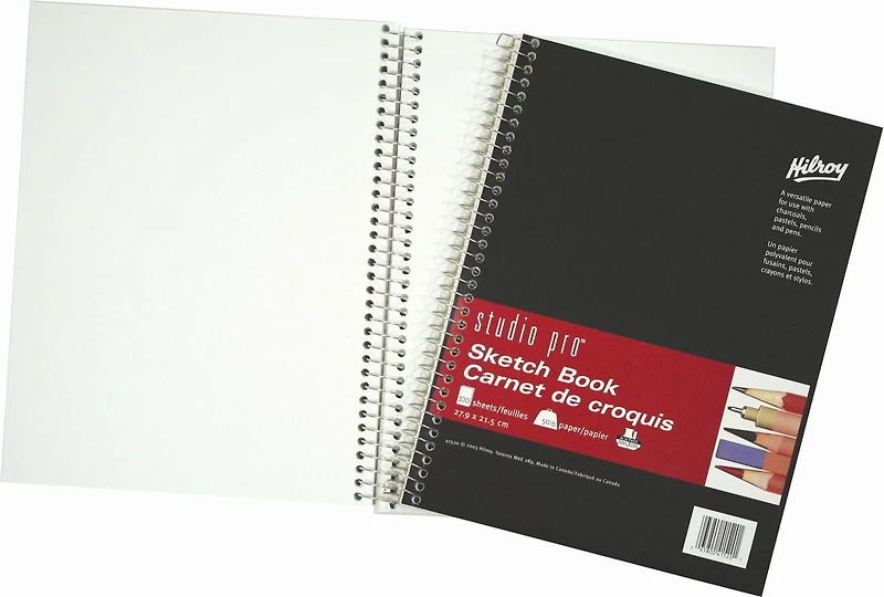 Hilroy® Studio Pro® Sketchbook 8.5x11, Sketch Book