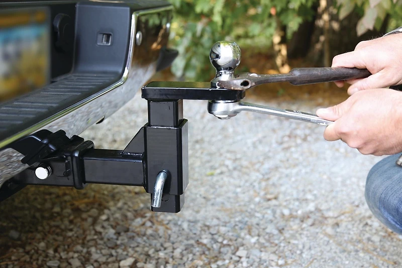 Support de boule réglable avec clip et goupille à dégagement rapide Towsmart Support de boule réglable