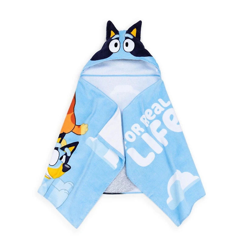 Bluey Serviette à Capuche pour Enfants, 100 % Coton