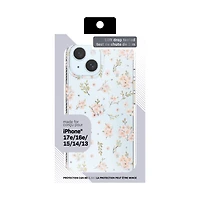Coque de téléphone Petite Florale Rose pour iPhone 17e / iPhone 16e / iPhone 15 / iPhone 14 / iPhone 13