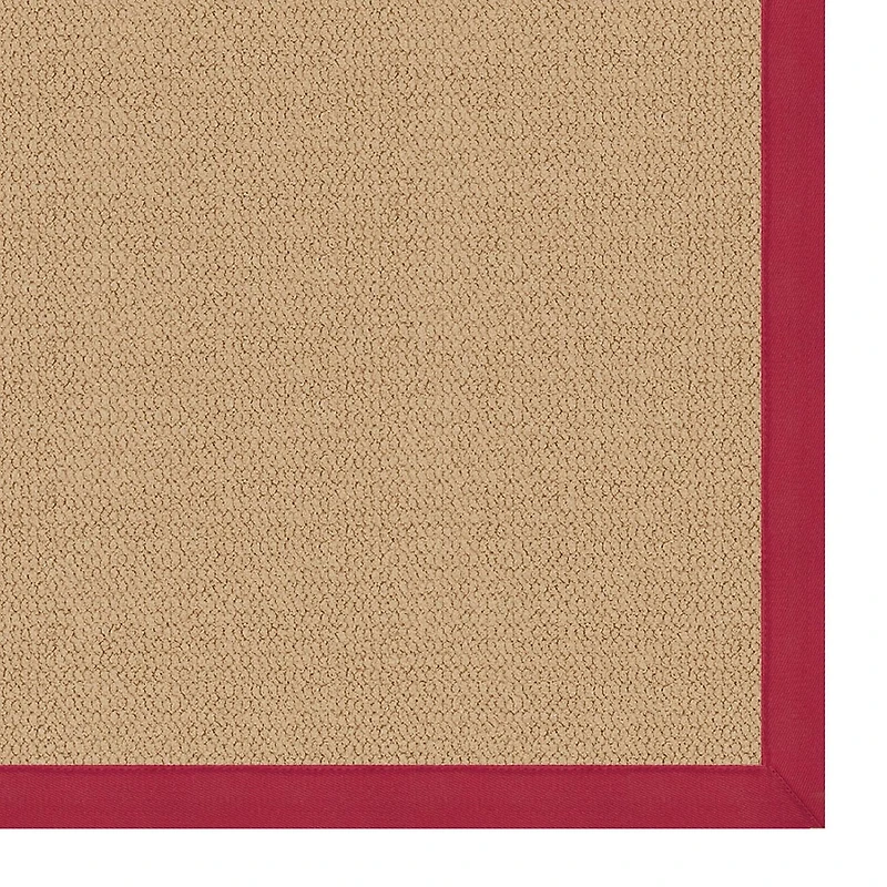 Athena Sisal & Red 5' x 8' Area Rug