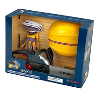 Theo Klein Bosch Toy Chain Saw, Helmet, Gloves<br>