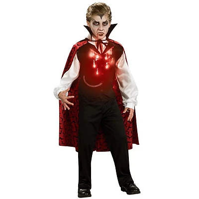 Dark Vampire Light Up Chest Boy's Costume