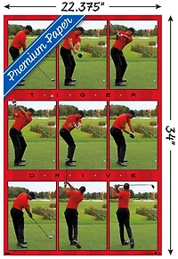 Tiger Woods - Drive Wall Poster, 22.375" x 34"