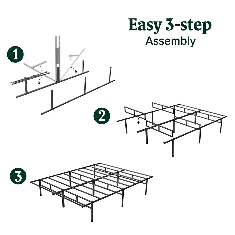 Zinus Justin 14 inch SmartBase® Mattress Foundation Bed Frame