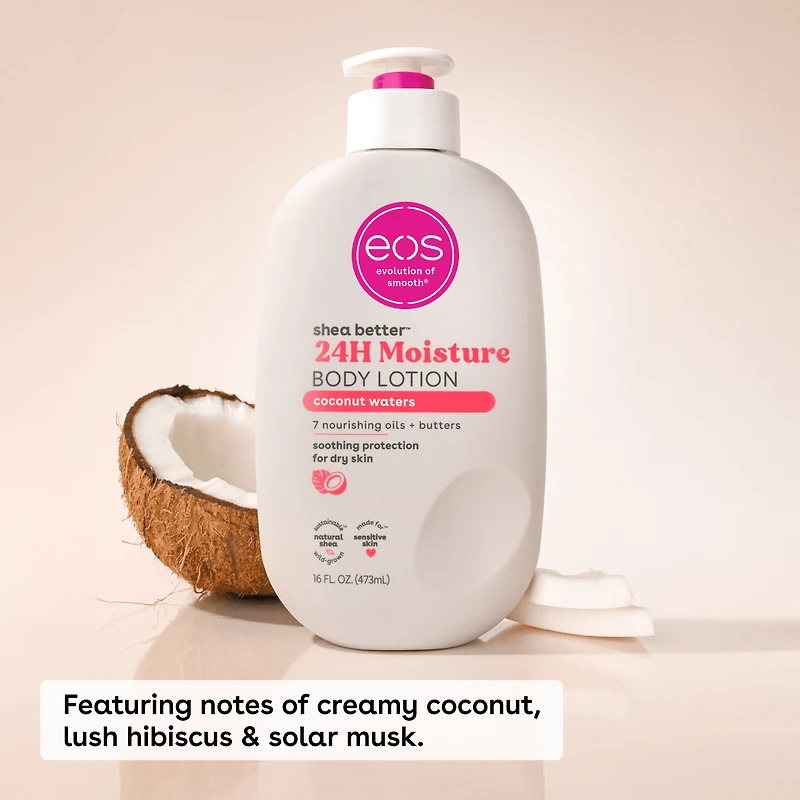 eos Shea Better 24H Moisture Body Lotion, Coconut Water