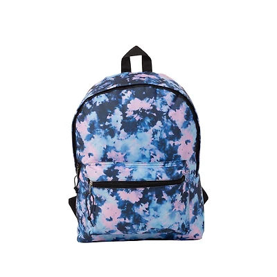 Jetstream Front Utility Pocket Backpack, Blue & Pink Tie-Dye