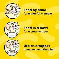 Temptations Purée Crémeuse Foie de Bœuf Gâteries à Lécher pour Chats Adultes 4 Sachets