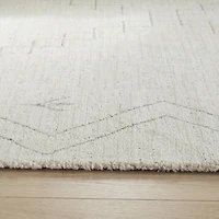 Tapis d'interieur abstrait Rug Branch Casa, beige creme, boheme - Salon, chambre, salle a manger et cuisine