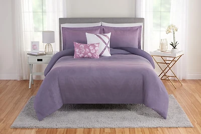 5 Piece Purple Ombre Comforter Set