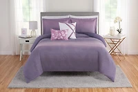 5 Piece Purple Ombre Comforter Set