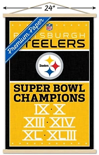 NFL Pittsburgh Steelers - Champions 13 Wall Poster, 22.375" x 34"