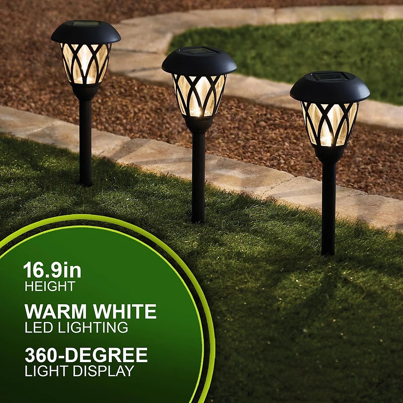 Lumière de Sentier Solaire en treillis MS 1PK 8L Lampe Solaire