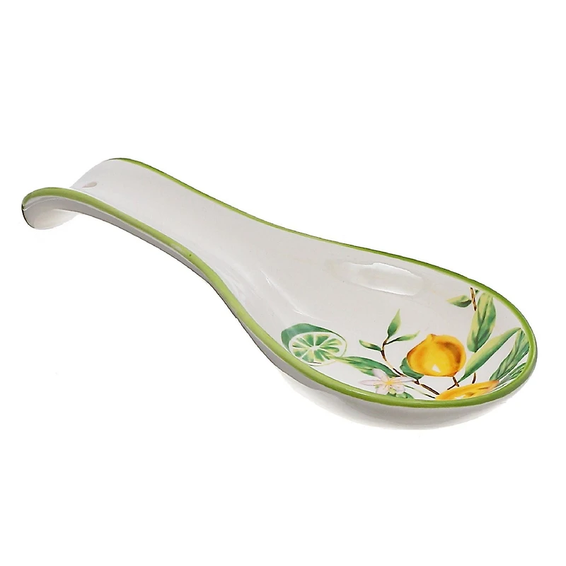 IH Casa Decor Ceramic Lemon Spoon Rest - Ensemble De 4